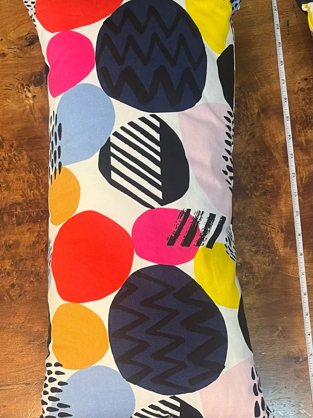 IKEA Nedja Lumbar Pillows 2 Colorful Circle Print Accent Cushions Retro 21